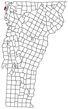 Isle La Motte Location map